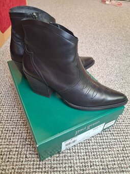 Stylové kotníkové kožené boty - 5