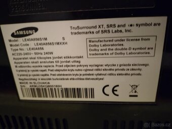 Samsung 40" Full HD TV – výborný stav, ovladače+set-top box - 5