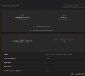 ☑️Herní PC i5 10400,RX 5600XT,16 GB RAM,SSD+HDD - 5
