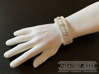 PARACORD náramek (18 cm) white - 5