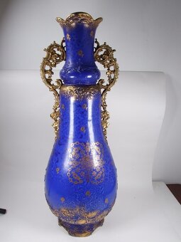 Porcelánová velká váza Karlovy Vary, stará, v63cm - 5