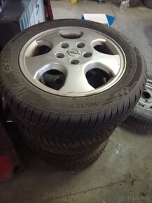 Opel Astra g - ALU ráfky a zimní pneu 195/55-15 - 5