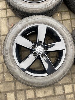 ORIGINÁL Alu Volkswagen, Škoda R16, 5x112 - TOP STAV, ZIMNÍ - 5