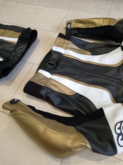 Berik Bionic Gold-Pánská kožená moto kombinéza, dvoudílná - 5