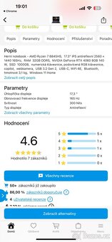 Herní notebook Acer - 5