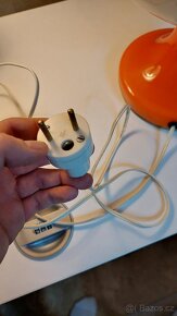 Retro skleněná lampa - originál - 5