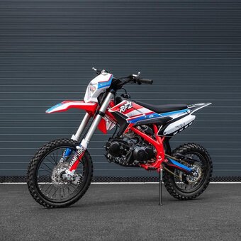 Pitbike Leramotors Thunder 125ccm, kola 17/14, červená - 5