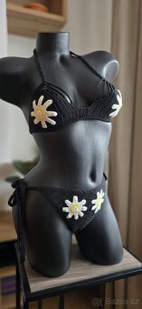 Handmade plavky s květy nové. - 5
