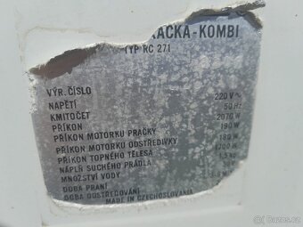 Retro pračka se ždímačkou ROMO KOMBI - 5