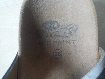 Scholl -bioprint sandale pantofle vel 38 kožene - 5