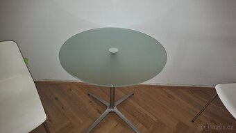 Stůl kulatý Sklo Jídelna Konferenční stolek - 5