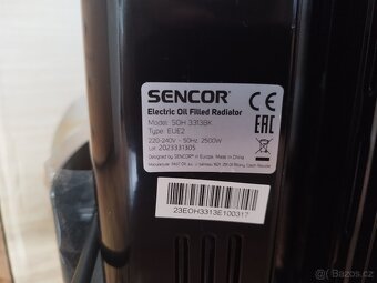 Olejový radiátor Sencor SOH 3313BK černý - 5
