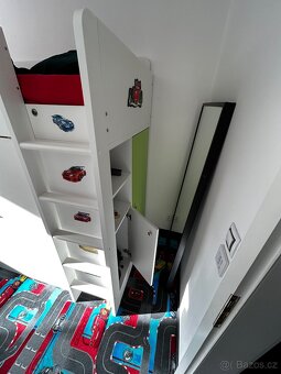 Dětská patrová postel s domečkem - 5