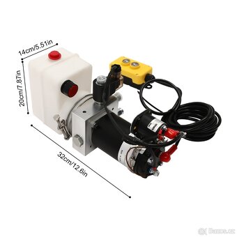 Hydraulické čerpadlo pro sklápěcí přívěs 12V - 5