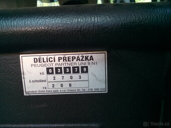 dělící přepážka Peugeot Partner(Citroen Berlingo)) - 5