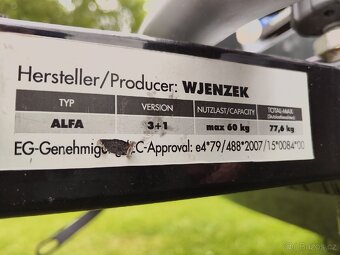 Prodám nosič kol Wjenzek alfa 3+1 - 5