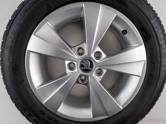 Škoda Octavia - Originání 16" alu kola - Zimní pneu - 5