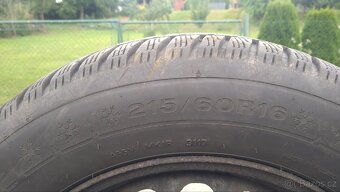 Kola 5x112 R16 zimní+ originální poklice VW - 5