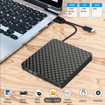 DVD vypalovačka externí, DVD vypalovací mechanika na USB - 5