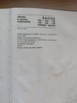 Škoda - údržba a opravy automobilů - J.Andrt 1994 - 5