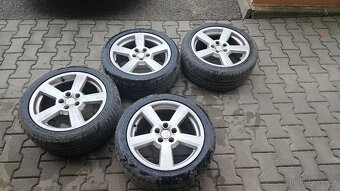 Alu disky 5x112 R17 ET42 s letními pneu Dunlop - 5