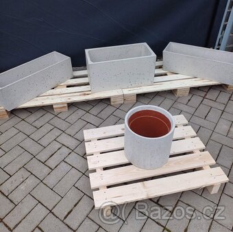 Betonový květináč kulatý 30cm - 5