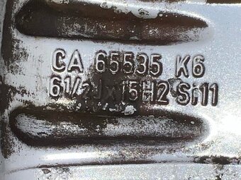 Original ALU kola Borbet 15" 6,5J ET47 + pneu 195/65/R15 - 5