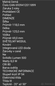 Světlo lutec, se senzorem, solární - 5