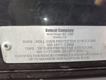 Bobcat E19 Minibagr 1,8 T - Bobcat E19 Minibagr 1,8 T - - 5
