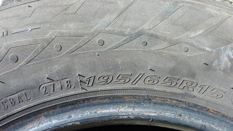 zimní pneu NEXEN 195/65 r15 4ks-dobrý vzorek - 5