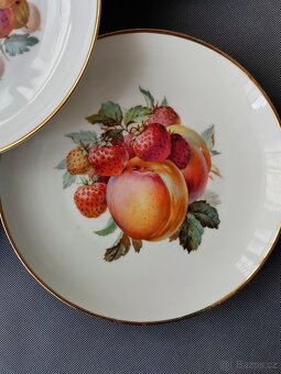 Luxusní sada porcelánových talířů od Krautheim serie "Ovoce - 5
