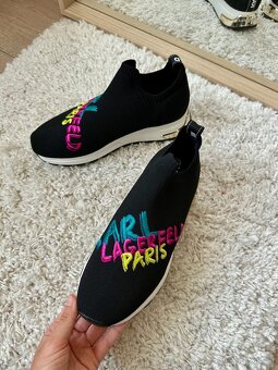 ČERNÉ PONOŽKOVÉ TENISKY KARL LAGERFELD - 5