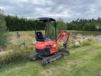 Pásové minirypadlo Kubota U17-3a, hmotnost 1.73 t - 5