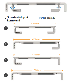 2x Podstavec pod monitor EVOLVEO deXy 2 - 5
