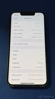 iPhone 13 mini 256GB Black, pěkný stav - 5