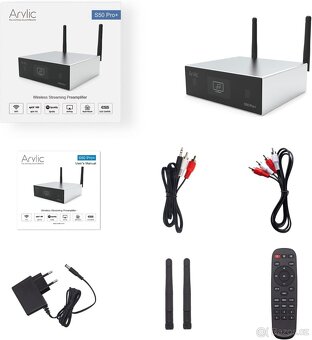 Arylic Up2stream S50 Pro+, WiFi & Bluetooth 5.0 Audio přijím - 5