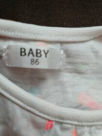 4x dívčí krátké trička Kik, Young Dimension, Pepco vel 86 - 5