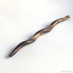 Kouzelnická - Runová Hůlka - z dubového dřeva - 5