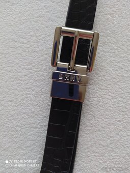 NOVÝ KOŽENÝ  PÁSEK,  zn. DKNY - 5