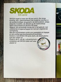 Prospekt Škoda 105 serie ( 198X ) NL " Užovka " - 5