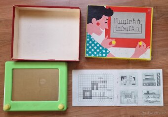 Gumový Rumcajs,hrající mlýnek,plechová káča,magická tabulka - 5