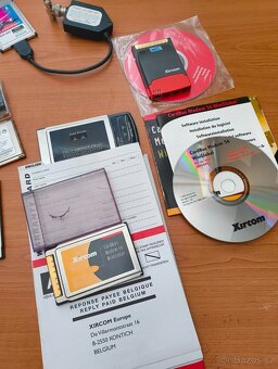 8x PCMCIA karty (LAN, WiFi apod...) + PMCIA na PCI - 5