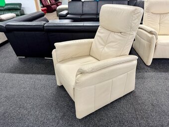 Sedací souprava 3 + TV křeslo - kožené - ZÁNOVNÍ - 5