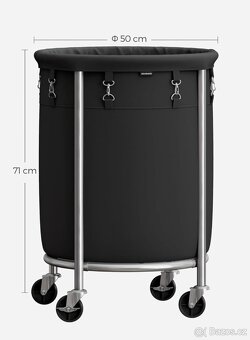 Nový mobilní koš na prádlo 110 litrů - 5