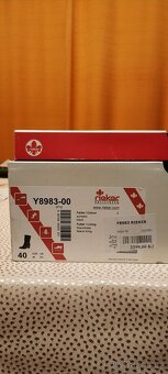 Kožené černé polokozačky Rieker vel.40 - 5