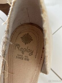 Látkové boty na podpatku 10cm - 5