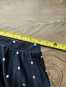 Vel. XS Bershka puntíkovaná plisovaná sukně - 5