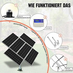 Dvouosý sledovací systém solárních panelů až 1700w - 5