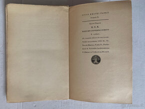 Karel Čapek - R.U.R. - Aventinum Praha 1931, pěkný stav - 5