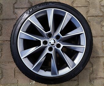 Alu kola originál Škoda Fabia III, Rapid 5x100 R17 Savio - 5
